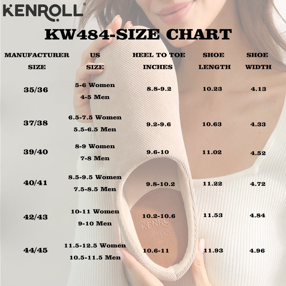 KW484 SIZE CHART