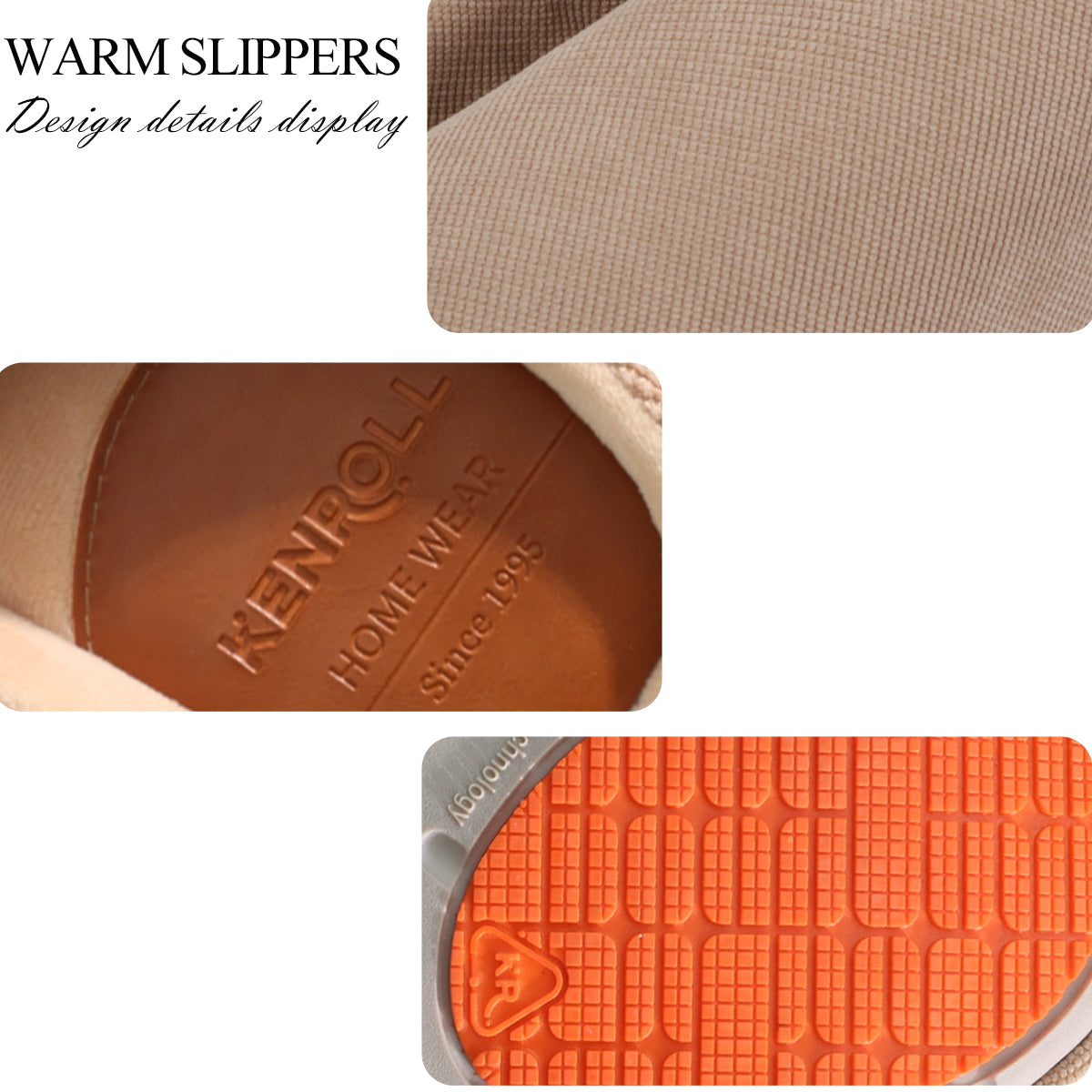 KENROLL Warm House Slipper- KW484